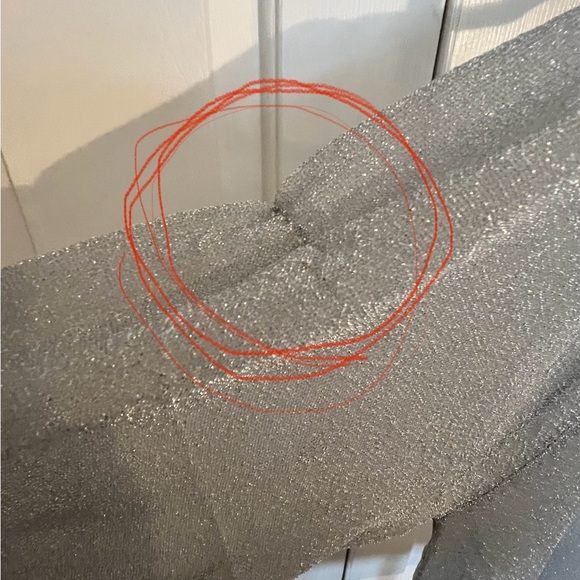 Zara Silver Metallic Thread Knit Sweater S - Picture 5 of 9